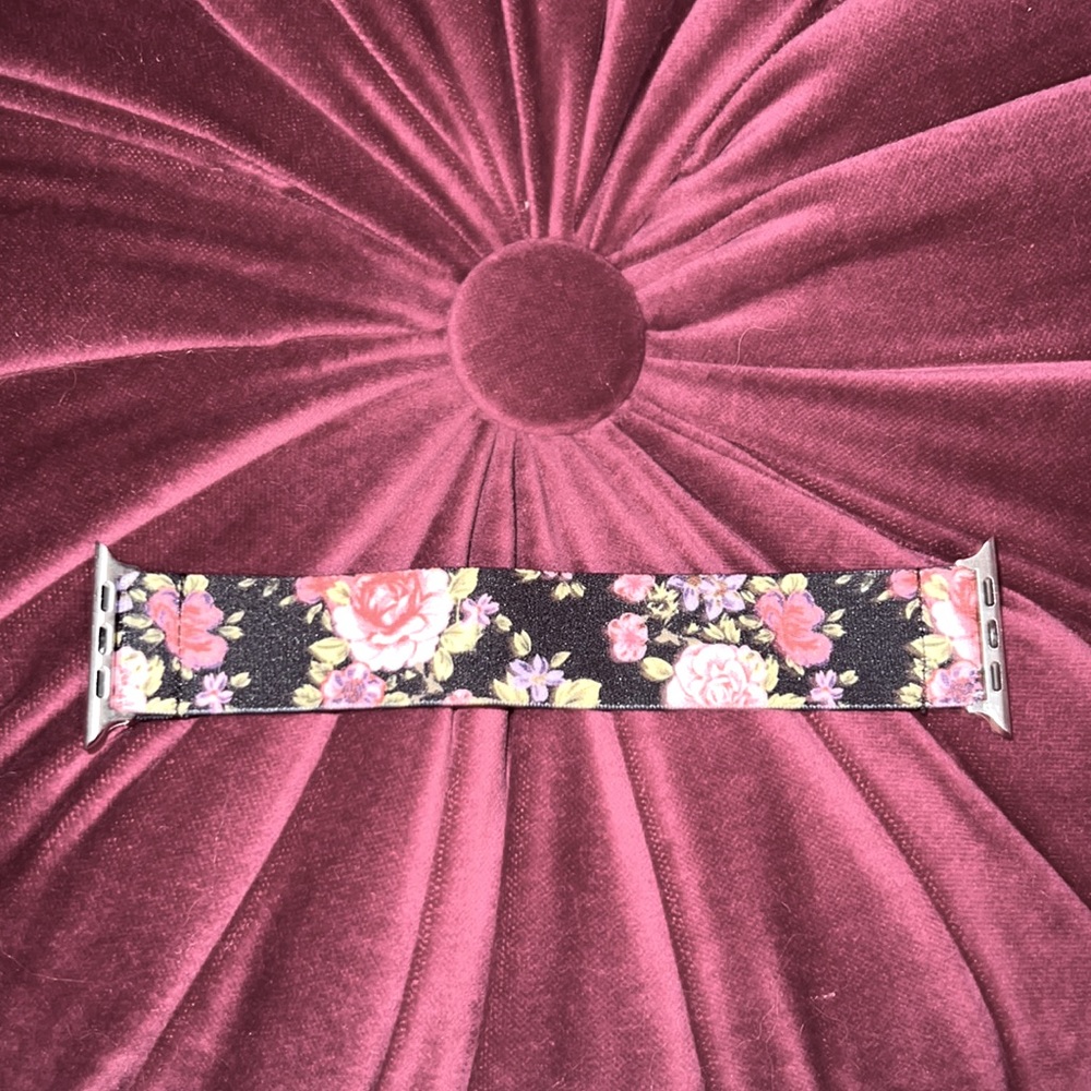 Floral Apple Watch Band Stretchy For: 42mm/44mm/45mm